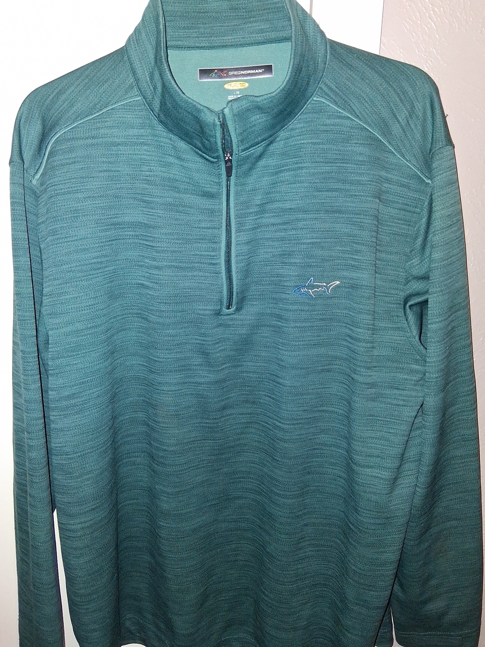 Greg Norman Collection Teal Quarter-Zip Lightweight Pullover
